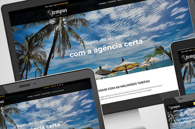 Tempus Câmbio e Turismo: Atualização de layout para website responsivo